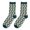 A, variant on Womens Houndstooth Argyle Crew Socks Vintage Floral Graffiti Pattern Korean Style Soft Cotton Blend
