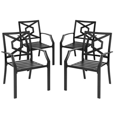 Nuu Garden  Outdoor 4-Piece Iron Patio Chair Set