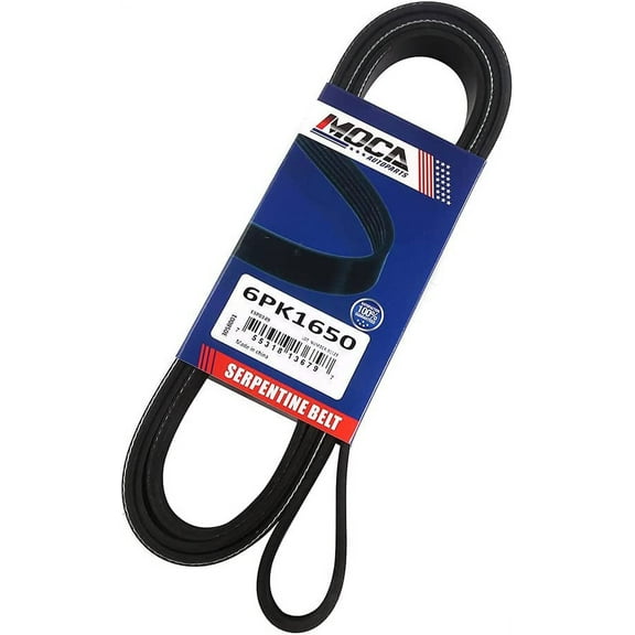 MOCA AUTOPARTS 6PK1650 Serpentine Belt for 94-95 for Chevrolet LLV 2.2L & 94-97 for GMC Sonoma 2.2L & 10-12 for Subaru Outback 2.5L