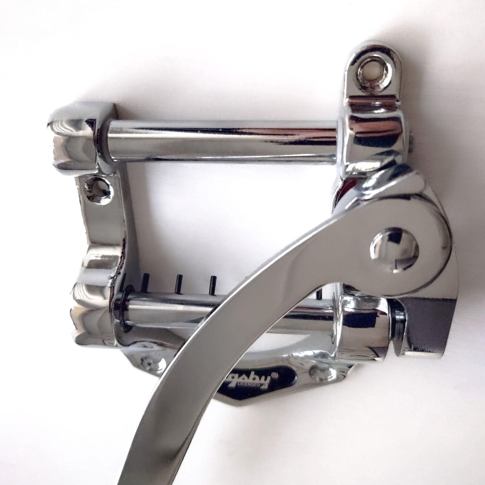 Guitar Tremolo Bridge Vibrato Tailpiece Compatible with SG LP Tele Style Flat Top Electric Guitar Chrome