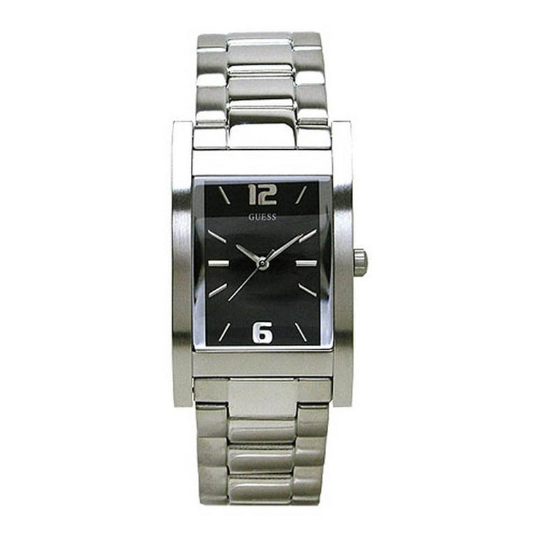 Guess Men's G96047G Black Dial Stainless Steel Watch