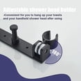 thumbnail image 5 of nipocaio Handheld Shower Bracket, Brass Shower Bracket, Wall-mounted（1pcs,black), 5 of 5