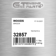 32857 SPACER fits WOODS (New OEM)
