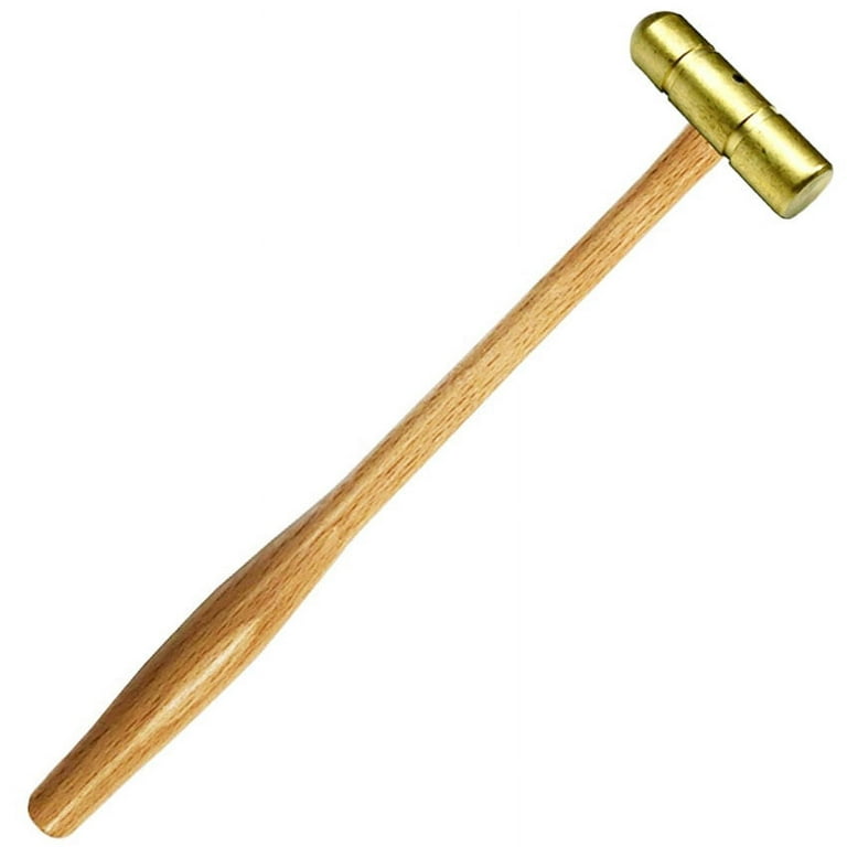 Brass Hammer Small Flat Face & Domed Head 2oz Solid Brass Jewelry Work  Hammer 