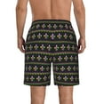 thumbnail image 3 of Kdxio Mardi Gras Fleur de Lis Pattern Mens Casual Shorts - Drawstring Summer Beach Sports Shorts for Men, 3 of 9