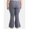 thumbnail image 4 of Terra & Sky Women's Plus Size Flare Legging, 30” Inseam, 2-Pack, Sizes 0X-5X, 4 of 5