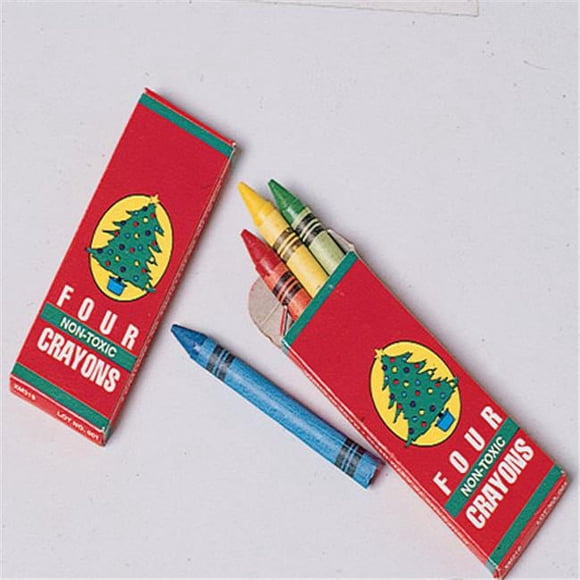US Toy Company XM260 Christmas Crayons-4-Bx