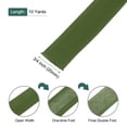 thumbnail image 2 of Cinta sesgada de doble pliegue de 3/4 pulgadas Uxcell, cinta continua a granel de poliéster para coser, costura, acolchado, dobladillo, unión y manualidades (Verde oscuro, 10 yardas), 2 of 7