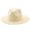 Milky White, variant on rygai Solid Color Folding Thin Straw Hat Unisex Big Brim Sunscreen Jazz Hat Fashion Accessories,Milky White,M