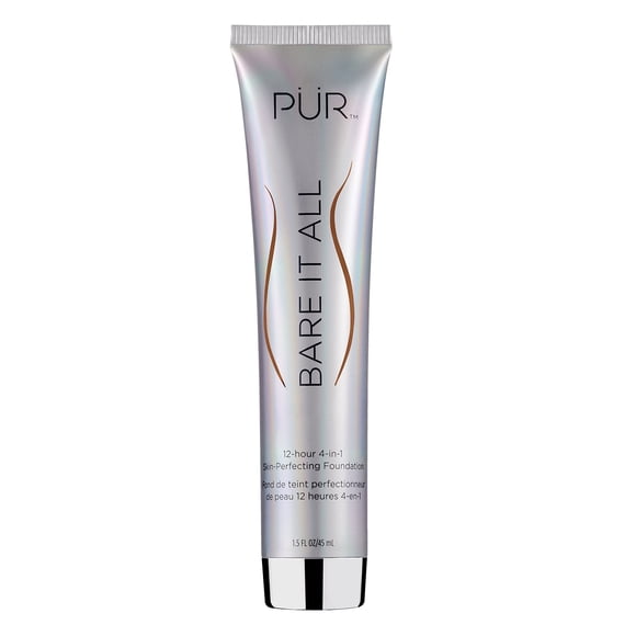 Foundation PÜR Beauty Bare It All 4 en 1 para perfeccionar la piel, 45 ml