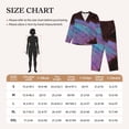 thumbnail image 4 of Salouo Wings Of A Butterfly Pattern Women's Pajamas Set Long Sleeve Button Down Sleepwear Soft Pj Lounge Sets for women 2 Piece Pjs Set with Long Pants-Medium, 4 of 7