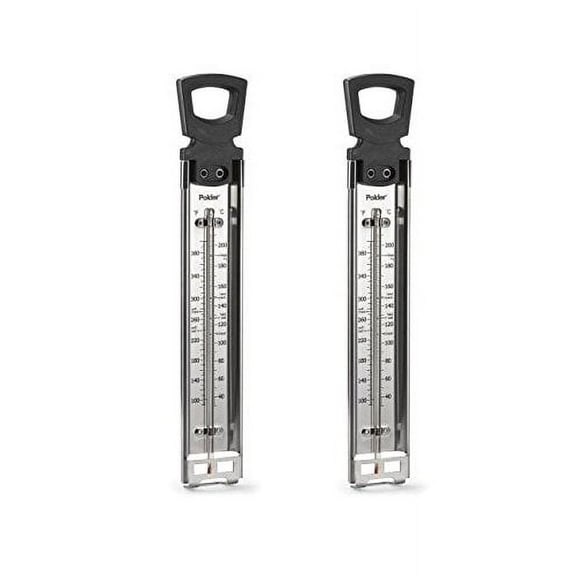 Set of 2 - Candy/Jelly/Deep Fry Thermometer, Stainless Steel