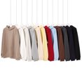 thumbnail image 4 of American streetwear brand 450g heavyweight terry cloth solid color crew neck men's oversized pullover sweatshirt top, 4 of 4