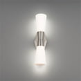 thumbnail image 2 of WAC Lighting Locke 1-Light LED 3000K Modern Aluminum Wall Sconce in Nickel, 2 of 7