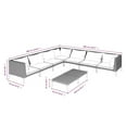 thumbnail image 4 of vidaXL 8 Piece Garden Lounge Set with Cushions Poly Rattan Dark Grey, 4 of 5