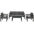 thumbnail image 2 of Spaco 4 Pieces Outdoor Furniture Set, Deluxe Outdoor Patio with Backyard and Poolside-Gray, 2 of 12