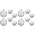 thumbnail image 3 of RENACLIPY White Plastic Iridescent Christmas Ornaments Set of Home Xmas Tree Holiday Decoration, 3 of 8