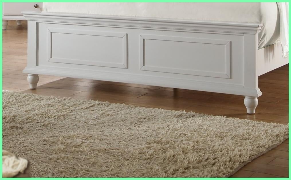 Eastern King Size Rubberwood Plywood Bed Frame with High Panel Headboard - White Modern Bedroom Furniture
