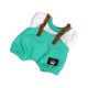 thumbnail image 3 of Ropa de muñeca de peluche 17 cm Hugo conjunto de camisa y mono verde, 3 of 9
