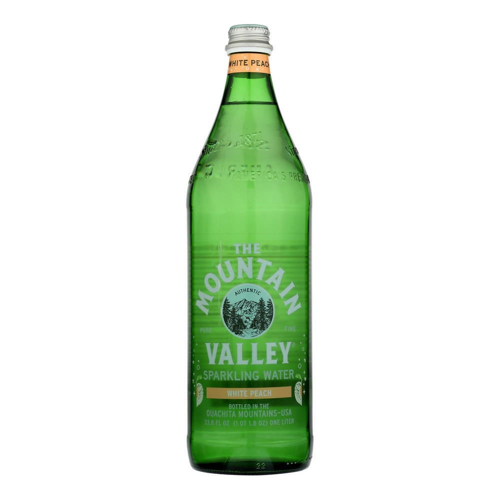 Mountain Valley Spring Sparkling Water White Peach, 1 Ltr