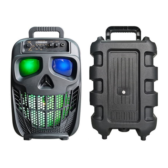 Btidfty Skull Wireless Portable Speaker Bluetooth-compatible 5.0 Karaoke Machine Speaker