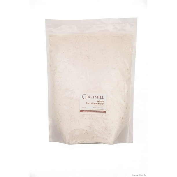 stone ground whole red wheat flour nongmo, chemicalfree artisanally milled from hard red