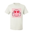 thumbnail image 2 of Wild Bobby Cute Trippy Peace Heart Valentine's Day Peace Hipster Vibes Men Tee, 2 of 6