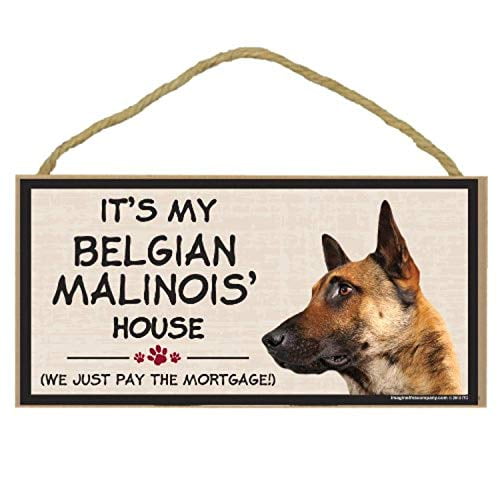 Imagine This Wood Breed Decorative Mortgage Sign Belgian Malinois Canada - Belgian Malinois Home Decor
