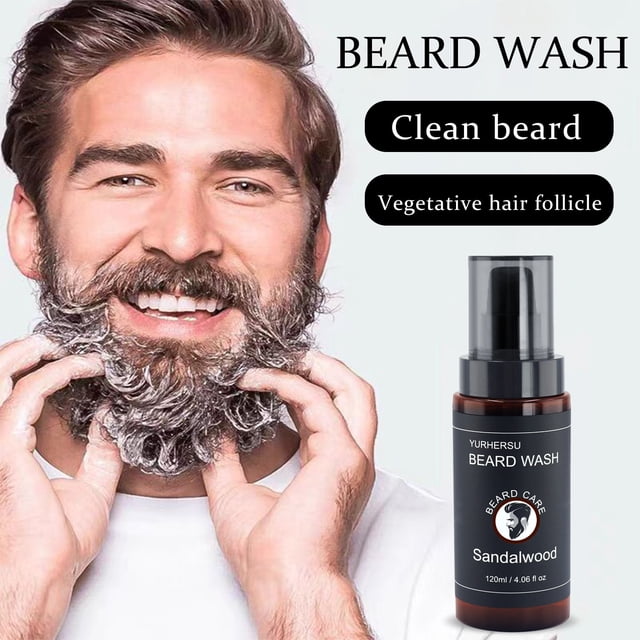 Ganfancp Champú de Sándalo para Barba Limpia La Suciedad Elimina La Grasa Se Seca Suavemente y Reduce La Inquietud 120Ml Rebajas Flash Deals 1X Champú de Sándalo para Barba 120Ml