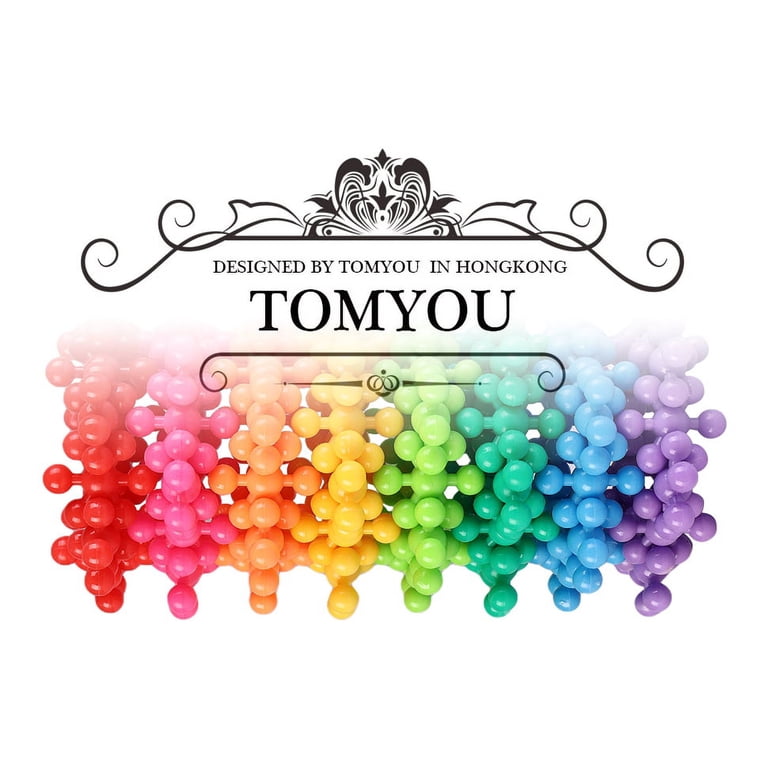 Blocchi Di Costruzione TOMYOU 100 Pezzi, Giocattolo STEM Creativo Per Bambini, Mattoncini Colorati A Stella, Per Ragazzi E Ragazze 3+ Anni