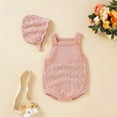 thumbnail image 5 of Generic Baby Boys Knitted Outwear Baby Knit Romper Cotton Sleeveless Boy Girl Sweater Clothes Baby Bodysuit with Cute Hat Set, 5 of 9