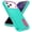 Light Blue, variant on For iPhone 17 Case,Military Grade Dual Layer Cover,With 2X Screen Glass Protector Film,Kickstand Dustproof Drop Proof Protective Phone Case Shell for iPhone 17 6.3"(Purple/Pink)