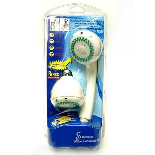 Kingston Brass Kx-0131D Combo Set In White Dual Shower