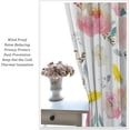 thumbnail image 5 of Watercolor Flower Curtains Romantic Pink Floral Pattern Blackout Print Rod Pocket Window Drapes for Bedroom Living Room 42x63in, 5 of 6