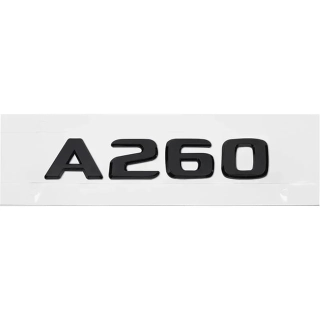 ZWP Car Rear Trunk Sticker Emblem ABS Tail Number Badge Decal Compatible With Mercedes Benz A63 A200 A220 A250 A260