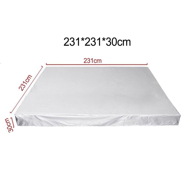 Housse de Protection Thermique Imperméable pour Baignoire Carrée 231*231*30cm