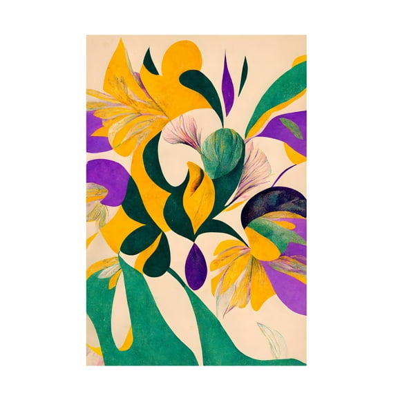 Canvas Wall Art - Treechild 'Spring flowers' Wall Art for Living Room, Bedroom, or Office D?cor by Trademark Fine Art - 12 x 19 Inches