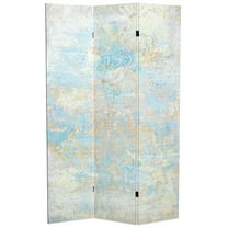 6 ft. Tall Double Sided Celestia Canvas Room Divider