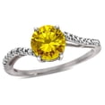 thumbnail image 2 of Star K � Round 7mm Citrine Bypass solitaire engagement promise ring, 2 of 9