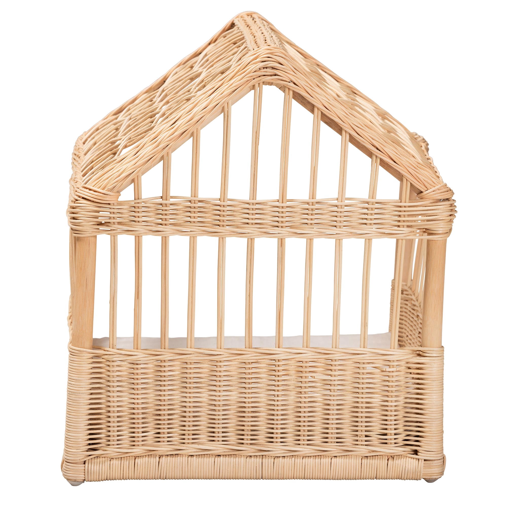 bali & pari Pieta Rattan BOHO Pet Bed, Natural Brown