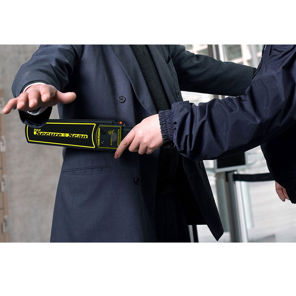 PYLE-SPORT PMD38 - Pyle Secure Scan Handheld Metal Detector Wand Security Scanner with Adjustable Sensitivity