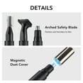 thumbnail image 5 of 3 in 1 Electric Ear Nose Hair Trimmer Clipper, 2026 Professional Painless Magnetic Facial Hair Trimmer with 7500 RPM Motor, Wet/Dry Use for Men Women, 250mAh, 5 of 10