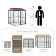 thumbnail image 5 of Universal Animal Cage for Cats, Birds, Chickens, Dogs with Hard Mesh Roof and Fabric Cover, 5 of 9