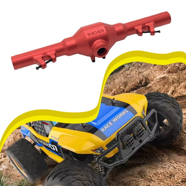 mmirethe Aluminium Alloy Upgrade Rear Axle Housing For 1/12 Wltoys 12428 Enjoy Improved red 1Set