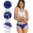 thumbnail image 4 of Calzoncillos de cintura alta Wirarpa de algodón para mujer, paquete de 5, 4 of 6