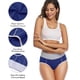 thumbnail image 4 of Calzoncillos de cintura alta Wirarpa de algodón para mujer, paquete de 5, 4 of 6