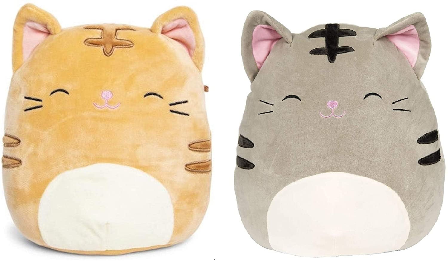 Kellytoy Squishmallow 8" Nathan the Tabby Cat Mini Plush Doll Collection Toy 