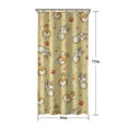 thumbnail image 5 of Corgi Dog and Footprints Shower Curtain 36"x72" ,Bathroom Decorative Shower Curtains Set with 12 Hooks,Modern Waterproof Washable Shower Curtain, 5 of 6