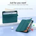 thumbnail image 5 of DTTOCASE iPad Pro 12.9 Case 6th/5th/4th/3rd Generation 2022/2021/2020/2018,Clear Cover-Teal, 5 of 7