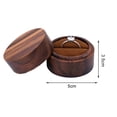thumbnail image 2 of Pnellth Valentine Day Ring Box Vintage Wooden Ring Storage Box Double Ring Display Case for Proposal Engagement Valentine Day, 2 of 8